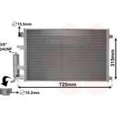 Condenser, air conditioning VAN WEZEL - 13015702