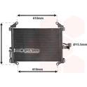 Condenser, air conditioning VAN WEZEL - 17005206