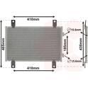 Condenser, air conditioning VAN WEZEL - 17005302