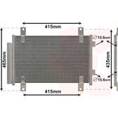 Condenser, air conditioning VAN WEZEL - 17005351