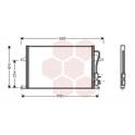 Condenser, air conditioning VAN WEZEL - 18005259