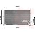 Condenser, air conditioning VAN WEZEL - 18005302