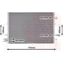 Condenser, air conditioning VAN WEZEL - 18005377