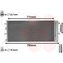 Condenser, air conditioning VAN WEZEL - 18015701