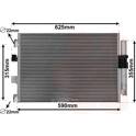Condenser, air conditioning VAN WEZEL - 18015709