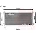 Condenser, air conditioning VAN WEZEL - 28005044