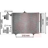 Condenser, air conditioning VAN WEZEL - 40005295