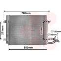Condenser, air conditioning VAN WEZEL - 58005211