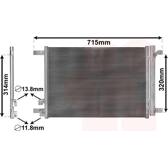 Condenser, air conditioning VAN WEZEL - 58005335