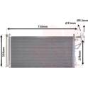Condenser, air conditioning VAN WEZEL - 82005184