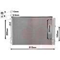 Condenser, air conditioning VAN WEZEL - 82005207