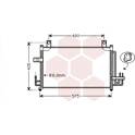 Condenser, air conditioning VAN WEZEL - 83005068