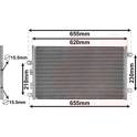 Condenseur climatisation VAN WEZEL - 01005077