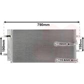 Condenseur climatisation VAN WEZEL - 03005352
