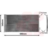 Condenseur climatisation VAN WEZEL - 06005414