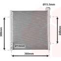 Condenseur climatisation VAN WEZEL - 25005095