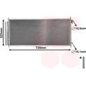 Condenseur climatisation VAN WEZEL - 25005222