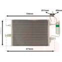 Condenseur climatisation VAN WEZEL - 37015349