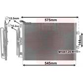 Condenseur climatisation VAN WEZEL - 43005417