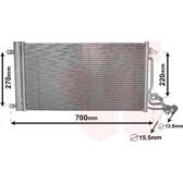 Condenseur climatisation VAN WEZEL - 49005038