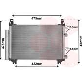 Condenseur climatisation VAN WEZEL - 53005404