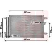 Condenseur climatisation VAN WEZEL - 58005183