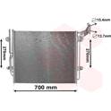 Condenseur climatisation VAN WEZEL - 58005324