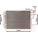 Condenseur climatisation VAN WEZEL - 83005198