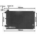 Condensator, airconditioning VAN WEZEL - 03005389