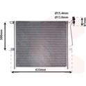 Condensator, airconditioning VAN WEZEL - 06005369