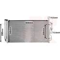 Condensator, airconditioning VAN WEZEL - 06005434