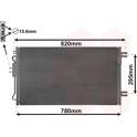 Condensator, airconditioning VAN WEZEL - 07005098