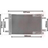 Condensator, airconditioning VAN WEZEL - 09015702