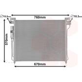 Condensator, airconditioning VAN WEZEL - 13005299