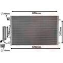 Condensator, airconditioning VAN WEZEL - 13015281