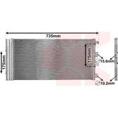 Condensator, airconditioning VAN WEZEL - 15005004