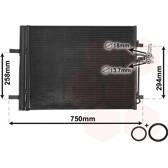 Condensor, airconditioning VAN WEZEL - 18005427