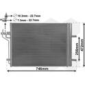 Condensator, airconditioning VAN WEZEL - 18015710