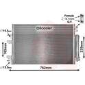Condensator, airconditioning VAN WEZEL - 21005060