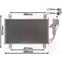 Condensator, airconditioning VAN WEZEL - 27015701