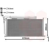 Condensator, airconditioning VAN WEZEL - 29005007