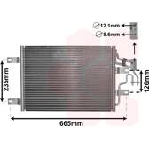 Condensator, airconditioning VAN WEZEL - 37005394