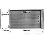 Condensator, airconditioning VAN WEZEL - 37005478
