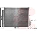 Condensator, airconditioning VAN WEZEL - 37005560