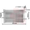 Condensator, airconditioning VAN WEZEL - 37005620
