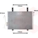 Condensator, airconditioning VAN WEZEL - 43005221