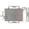 Condensator, airconditioning VAN WEZEL - 43005232