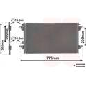 Condensator, airconditioning VAN WEZEL - 43005280