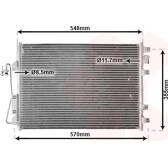 Condensator, airconditioning VAN WEZEL - 43005340