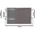 Condensator, airconditioning VAN WEZEL - 43005341